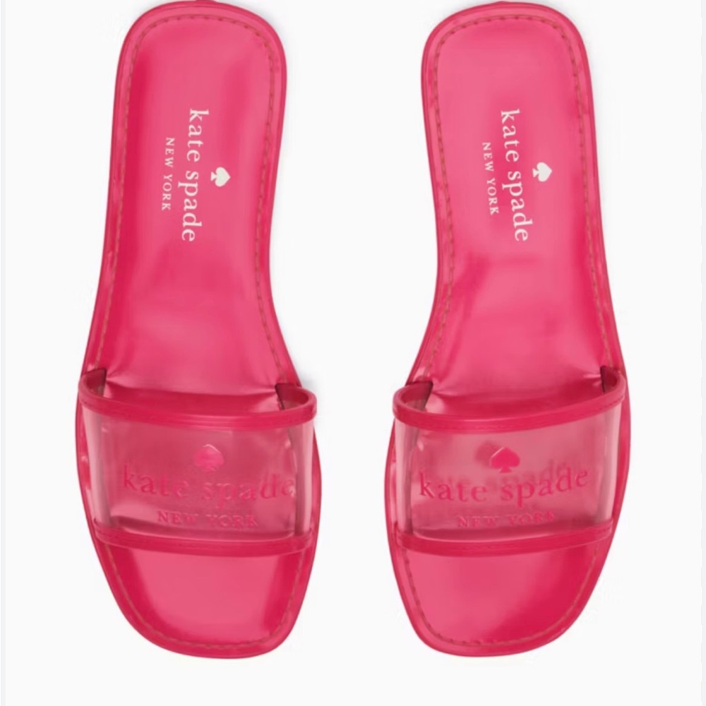 Kate Spade Vibrant Pink Slide Sandals